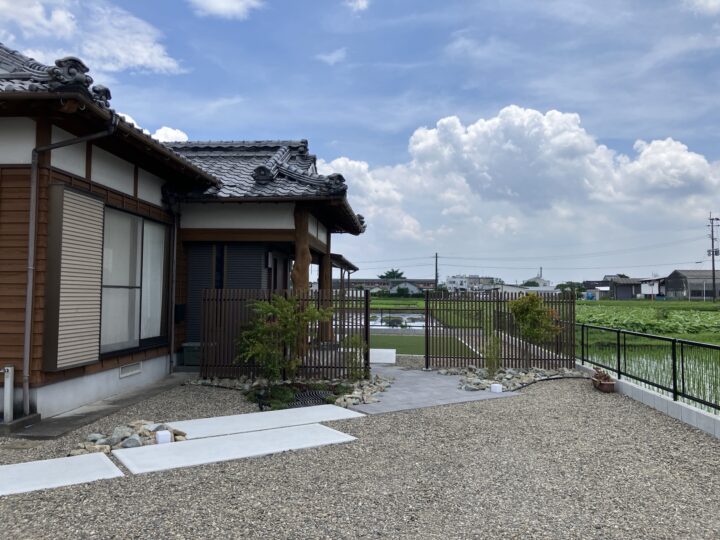 ローメンテナンスで和風な外構