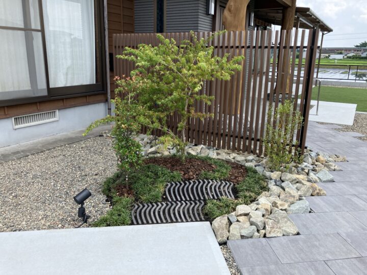 ローメンテナンスで和風な外構