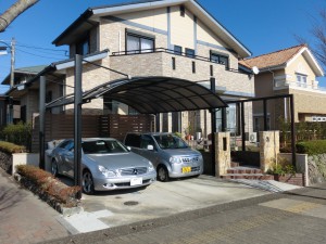 門周りをリフォーム3台目の駐車スペースを確保。