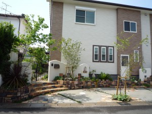 ガーデニングを楽しめるお庭