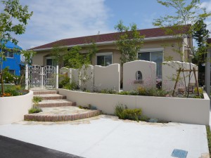 ゆったりとしたアプローチを楽しめます