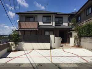 駐車場拡張と洋風の外構
