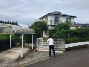 人工芝の広いお庭完成