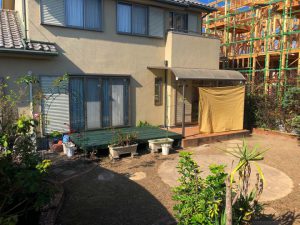 ガーデンルームと人工芝のお庭が完成しました！