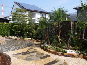 南国チックなリガーデン