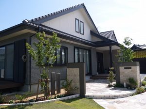 広いお庭が完成しました。