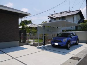 お手入れの少ないお庭ができました。