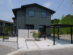 モノトーン外構