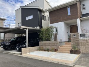 玄関前をプチリフォーム