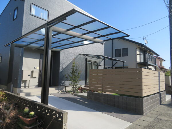 シンプルな新築外構デザインです～宮崎市Ｋ様邸〜