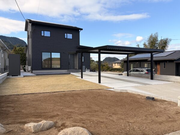 シンプルに管理しやすい新築外構　～姶良市　Y様邸～